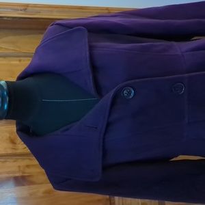 Purple Guess Wool Coat